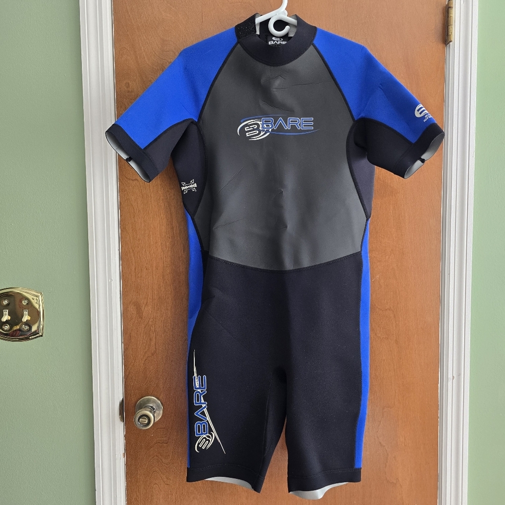 Mens Wet Suit Diving Snorkeling Short Sleeve Shorts 2MM Bare Attack Size EXLarge